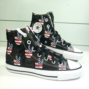 Converse CTAS Pro All Star High Top Camo USA canvas sneakers size Women's 5.5